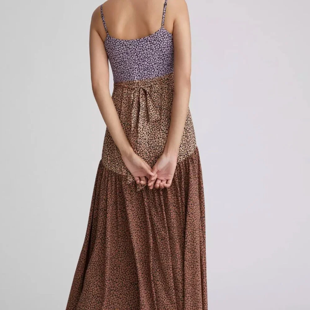 Anthropologie "Hutch Contrast Wrap Midi Dress" - Picture 5 of 8